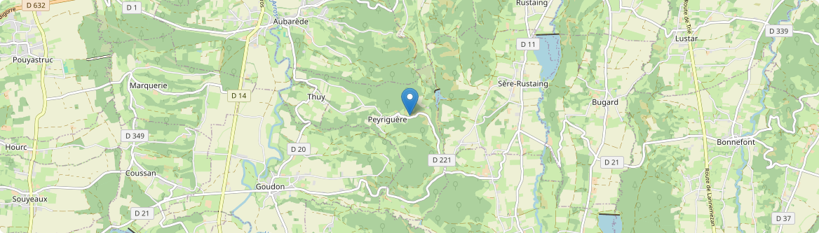Peyriguère - Carte