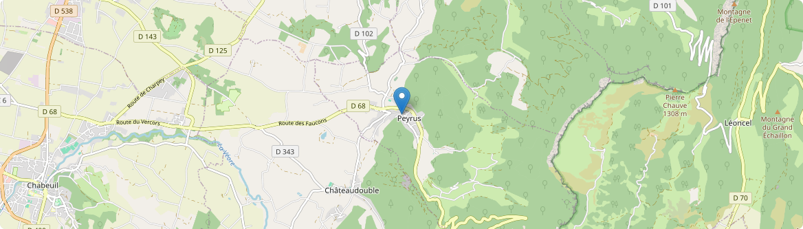 Peyrus - Carte