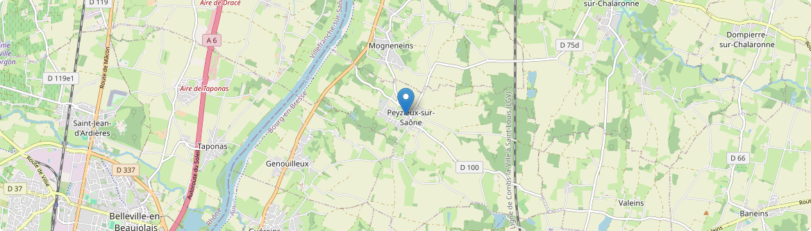 Peyzieux-sur-Saône - Carte