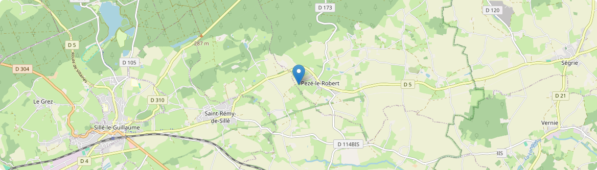 Pezé-le-Robert - Carte