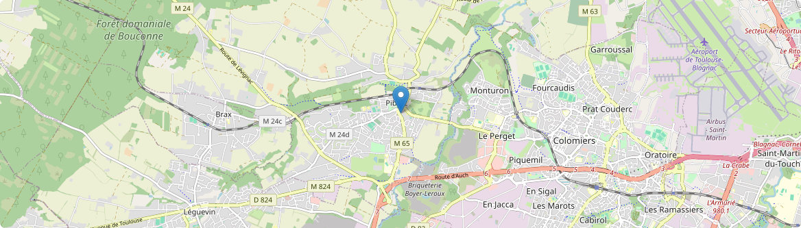 Pibrac - Carte