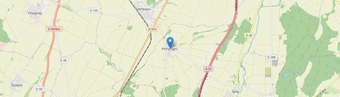 Pichanges - Carte