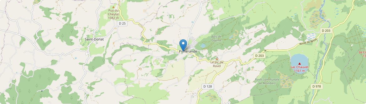 Picherande - Carte