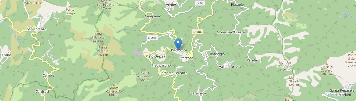 Piedicroce - Carte