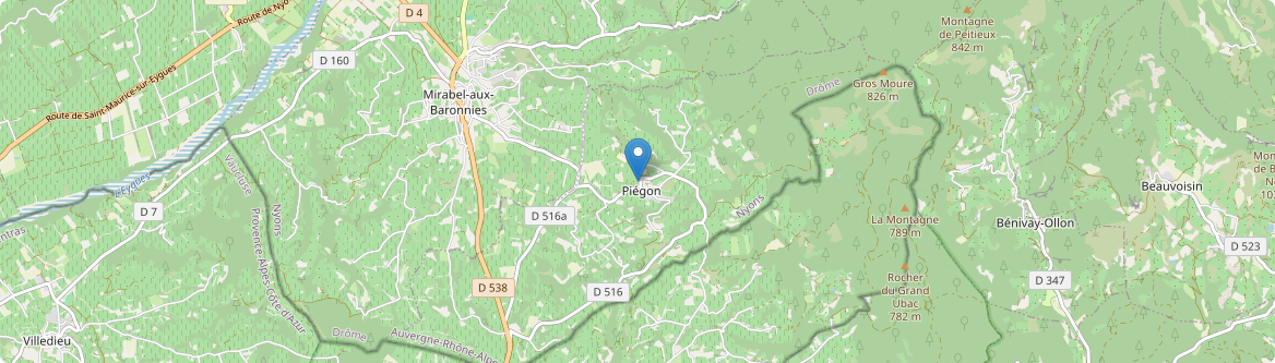 Piégon - Carte