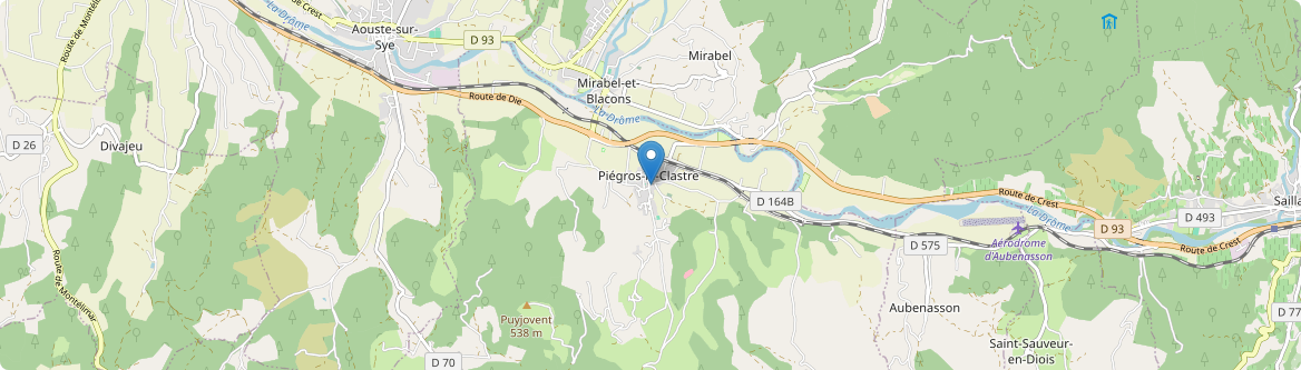 Piégros-la-Clastre - Carte