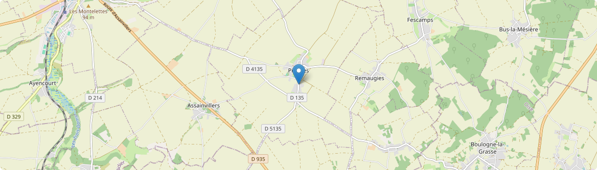 Piennes-Onvillers - Carte