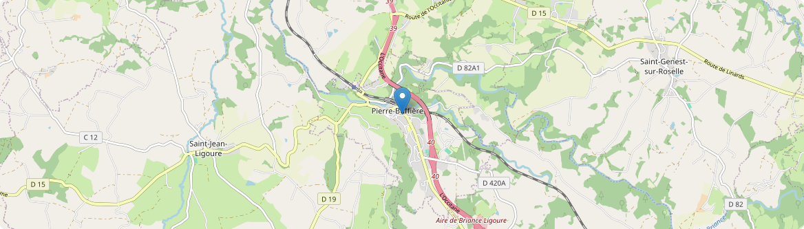 Pierre-Buffière - Carte