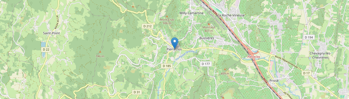 Pierreclos - Carte
