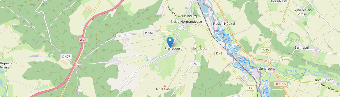 Pierrecourt - Carte