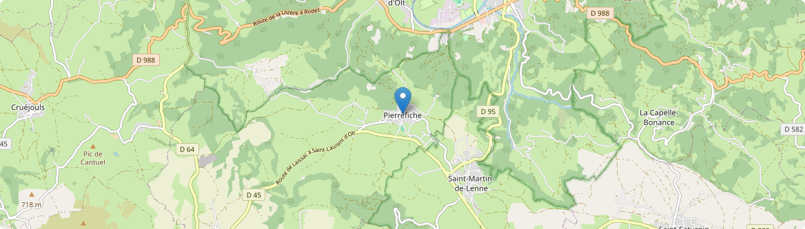 Pierrefiche - Carte