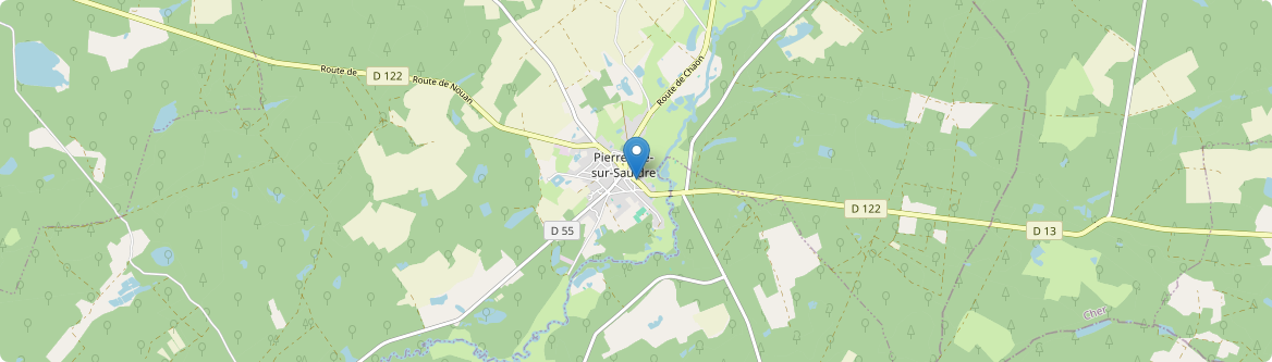 Pierrefitte-sur-Sauldre - Carte