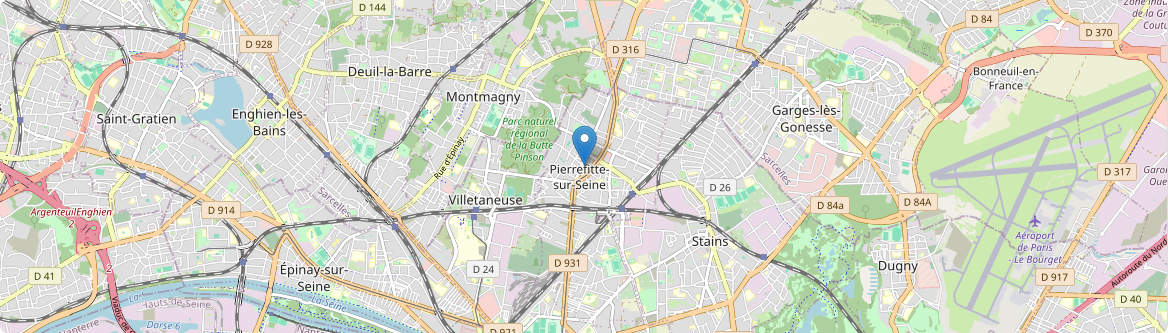 Pierrefitte-sur-Seine - Carte