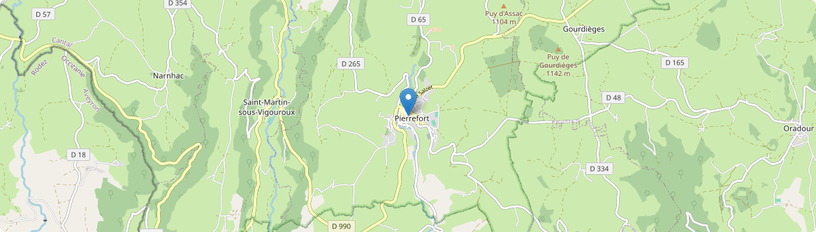 Pierrefort - Carte