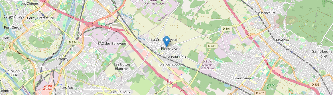 Pierrelaye - Carte