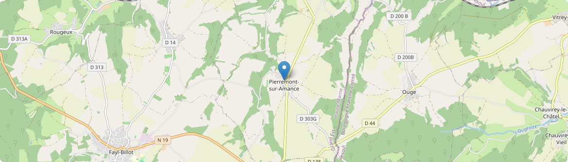 Pierremont-sur-Amance - Carte