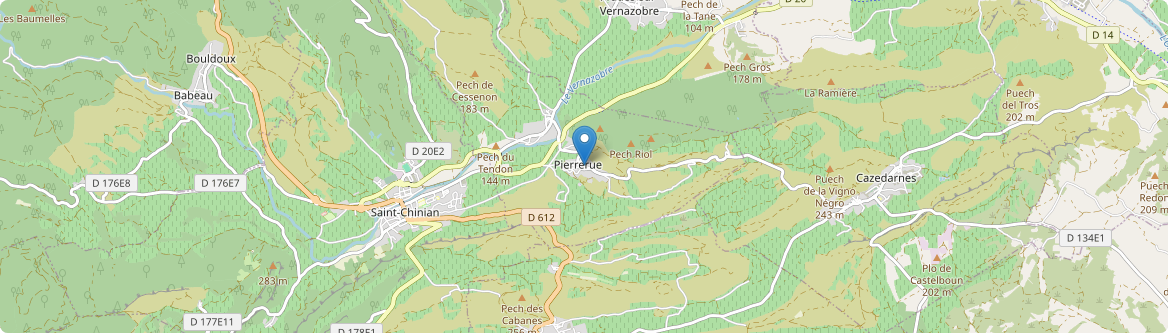 Pierrerue - Carte