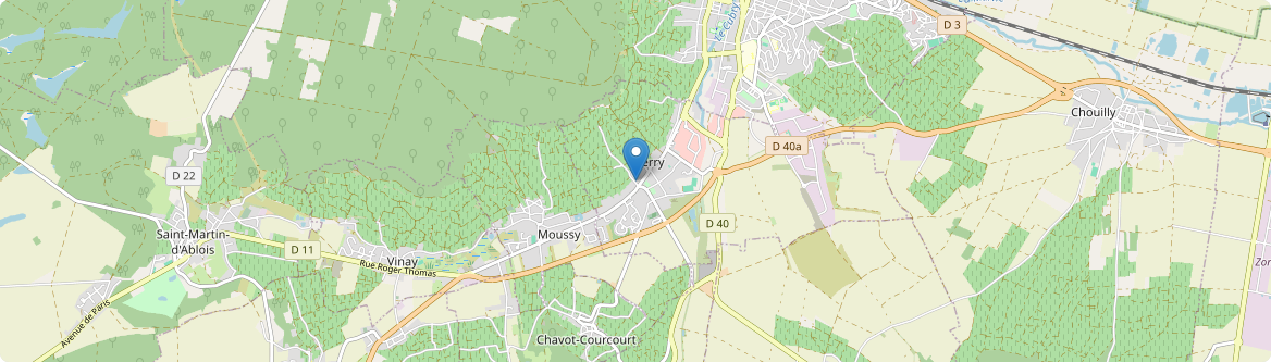 Pierry - Carte