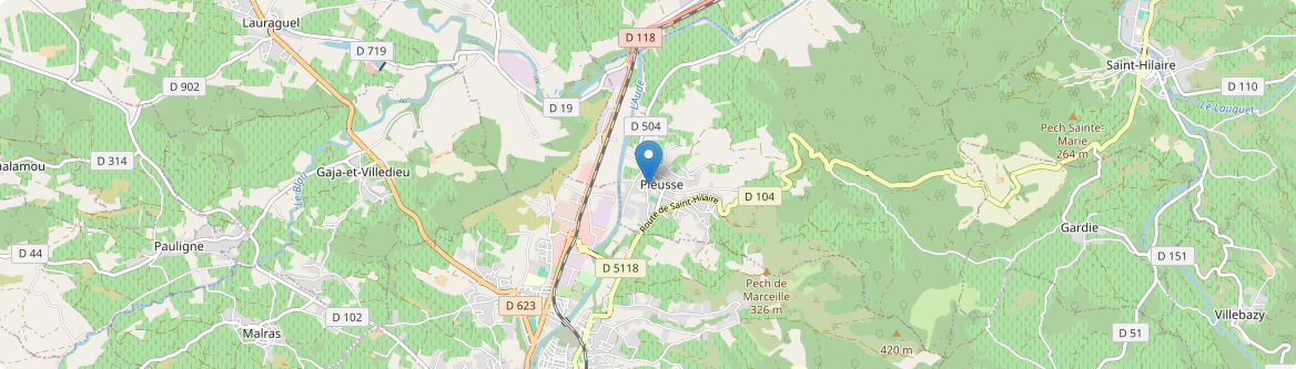 Pieusse - Carte