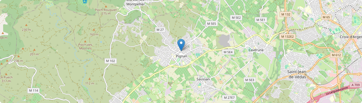 Pignan - Carte