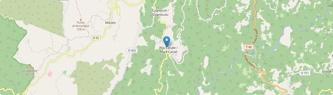 Pila-Canale - Carte