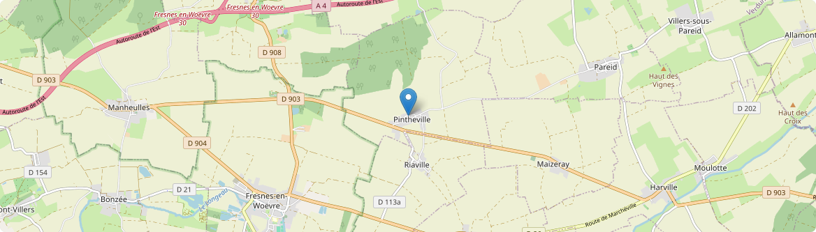 Pintheville - Carte