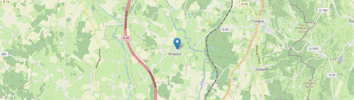 Pirajoux - Carte