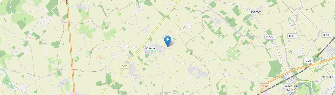 Piseux - Carte