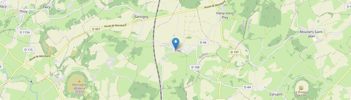 Pisy - Carte