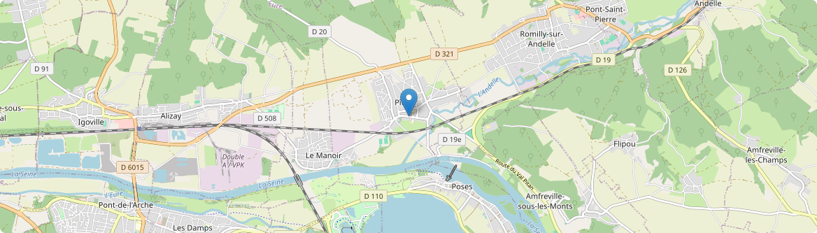 Pîtres - Carte