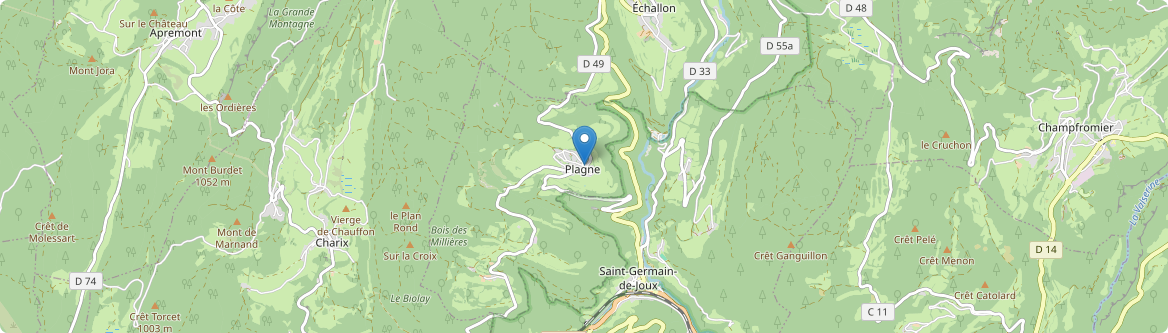 Plagne - Carte