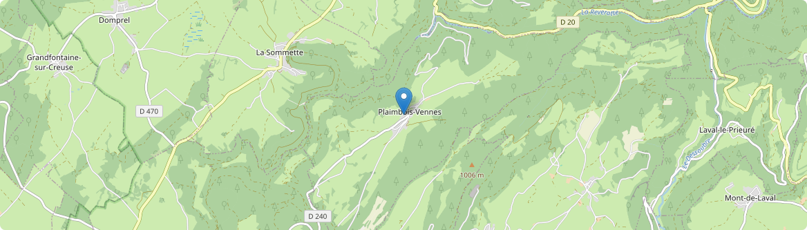 Plaimbois-Vennes - Carte