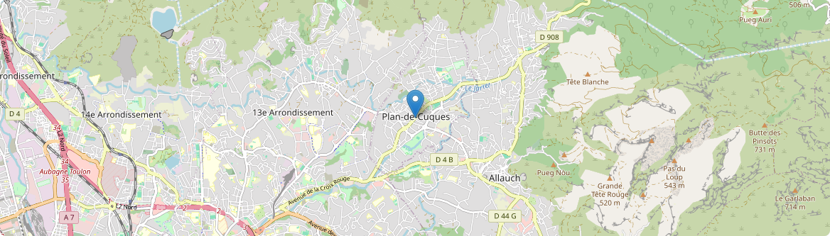 Plan-de-Cuques - Carte