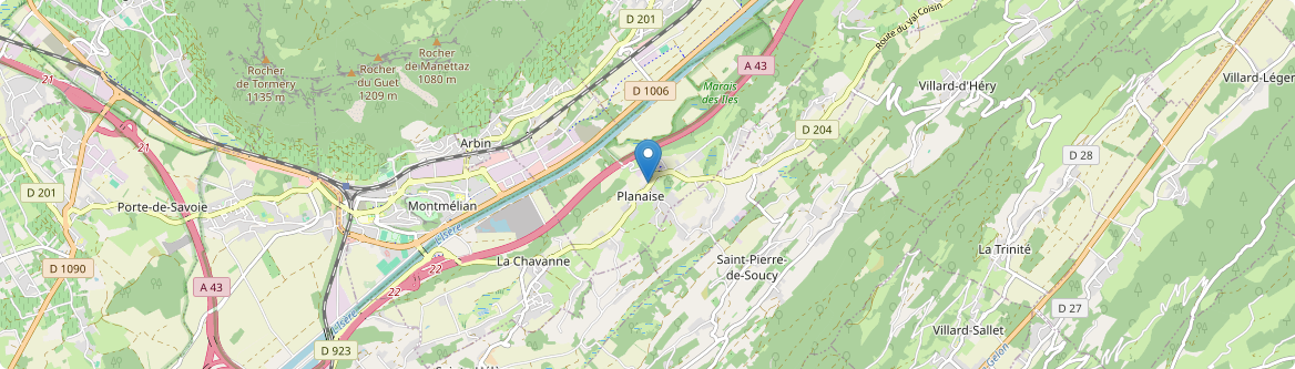 Planaise - Carte