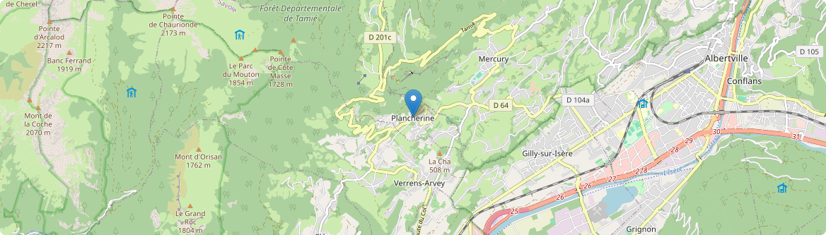 Plancherine - Carte