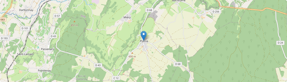 Plasne - Carte