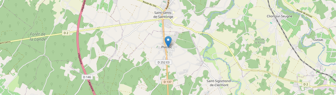Plassac - Carte