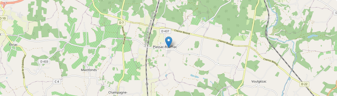 Plassac-Rouffiac - Carte