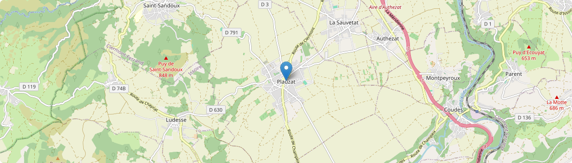 Plauzat - Carte