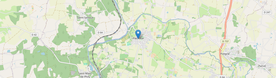 Pléchâtel - Carte