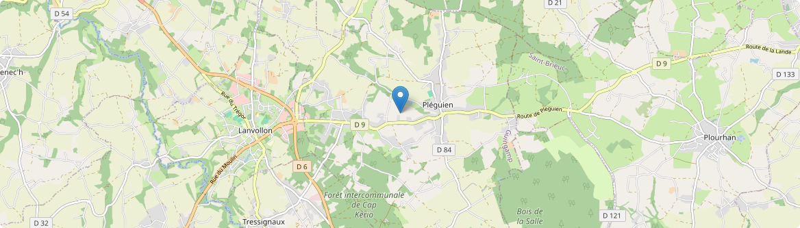 Pléguien - Carte