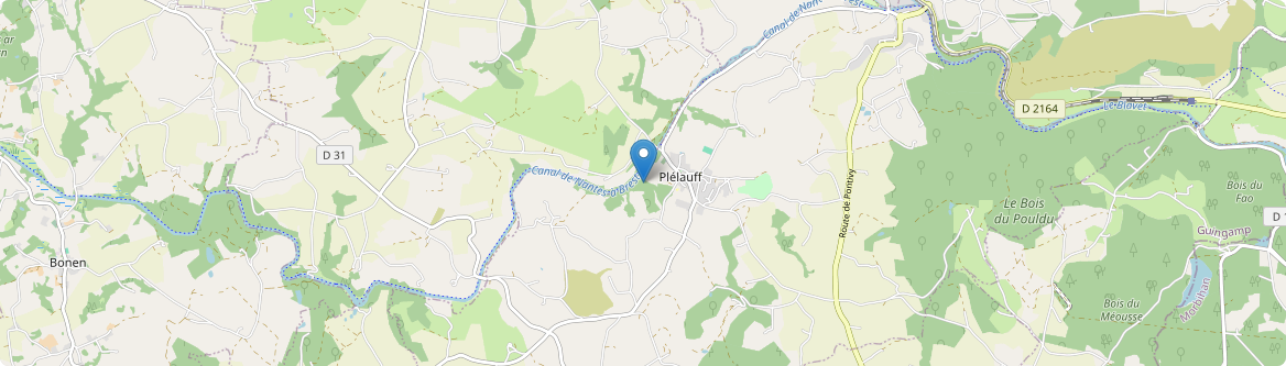 Plélauff - Carte