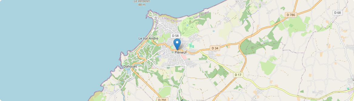 Pléneuf-Val-André - Carte