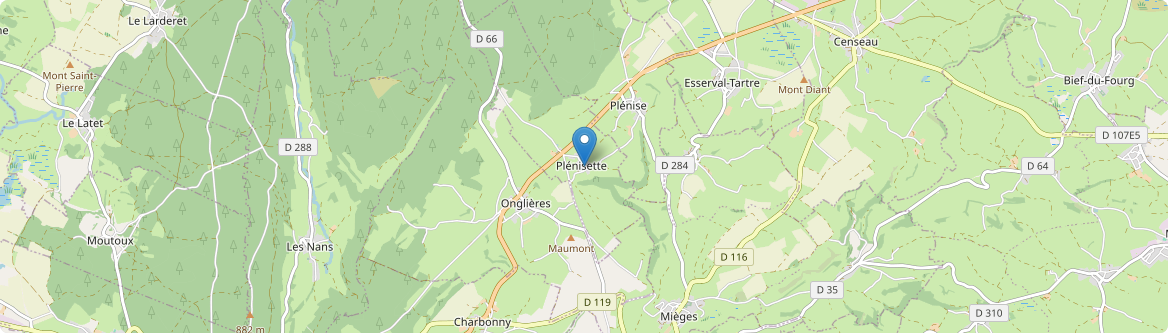 Plénisette - Carte