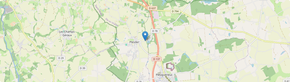 Plesder - Carte