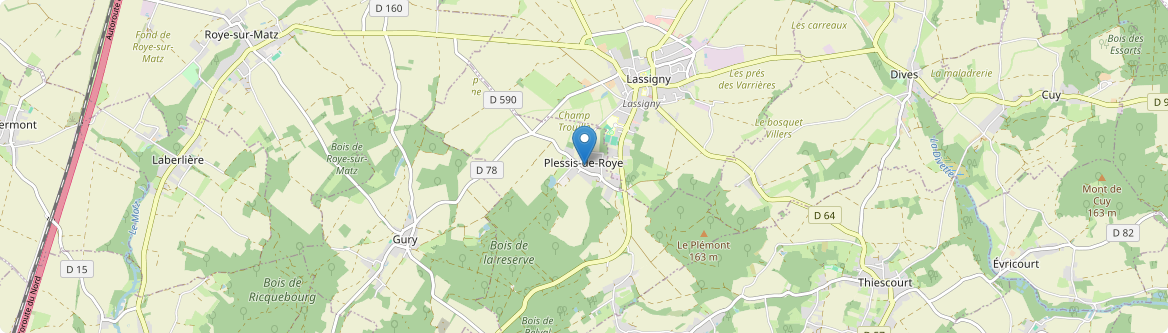 Plessis-de-Roye - Carte