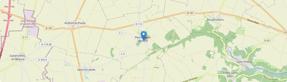 Plessis-Saint-Benoist - Carte