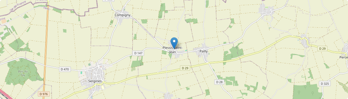 Plessis-Saint-Jean - Carte