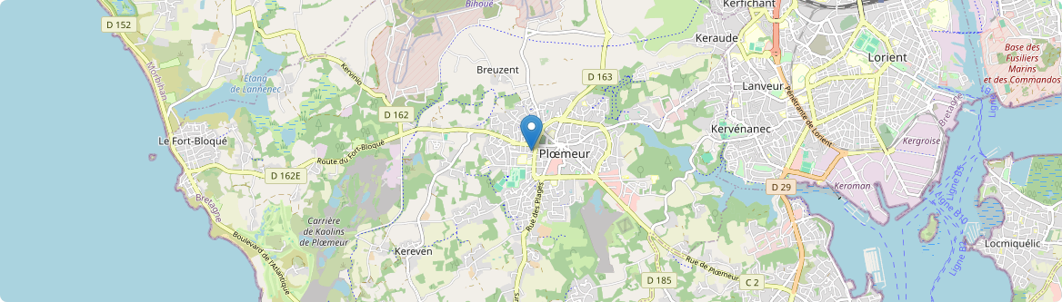 Ploemeur - Carte