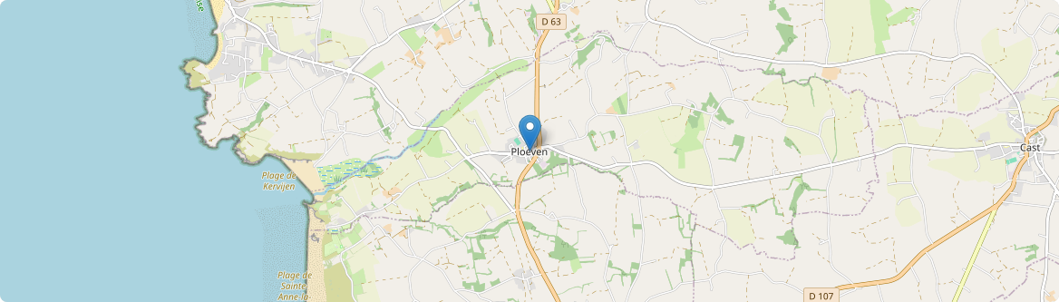 Ploéven - Carte